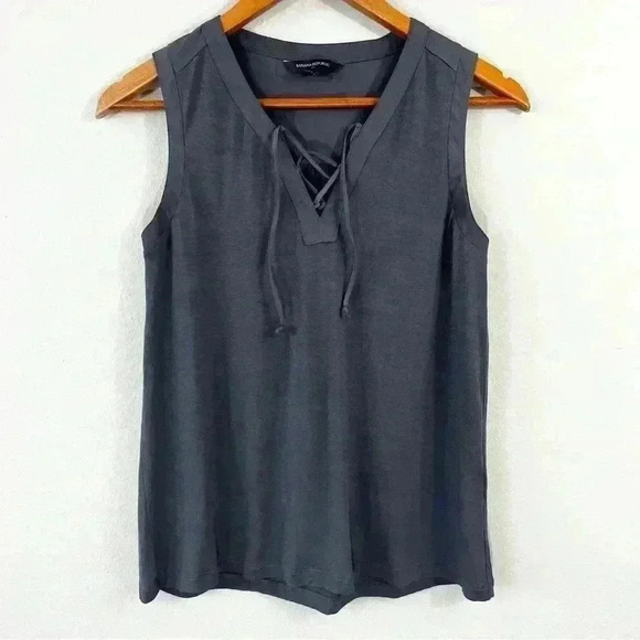 Banana Republic dark gray sleeveless top - Picture 1 of 3